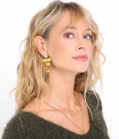 EDJI Boucles en acier inoxydable Lila* Bijoux|Accessoires