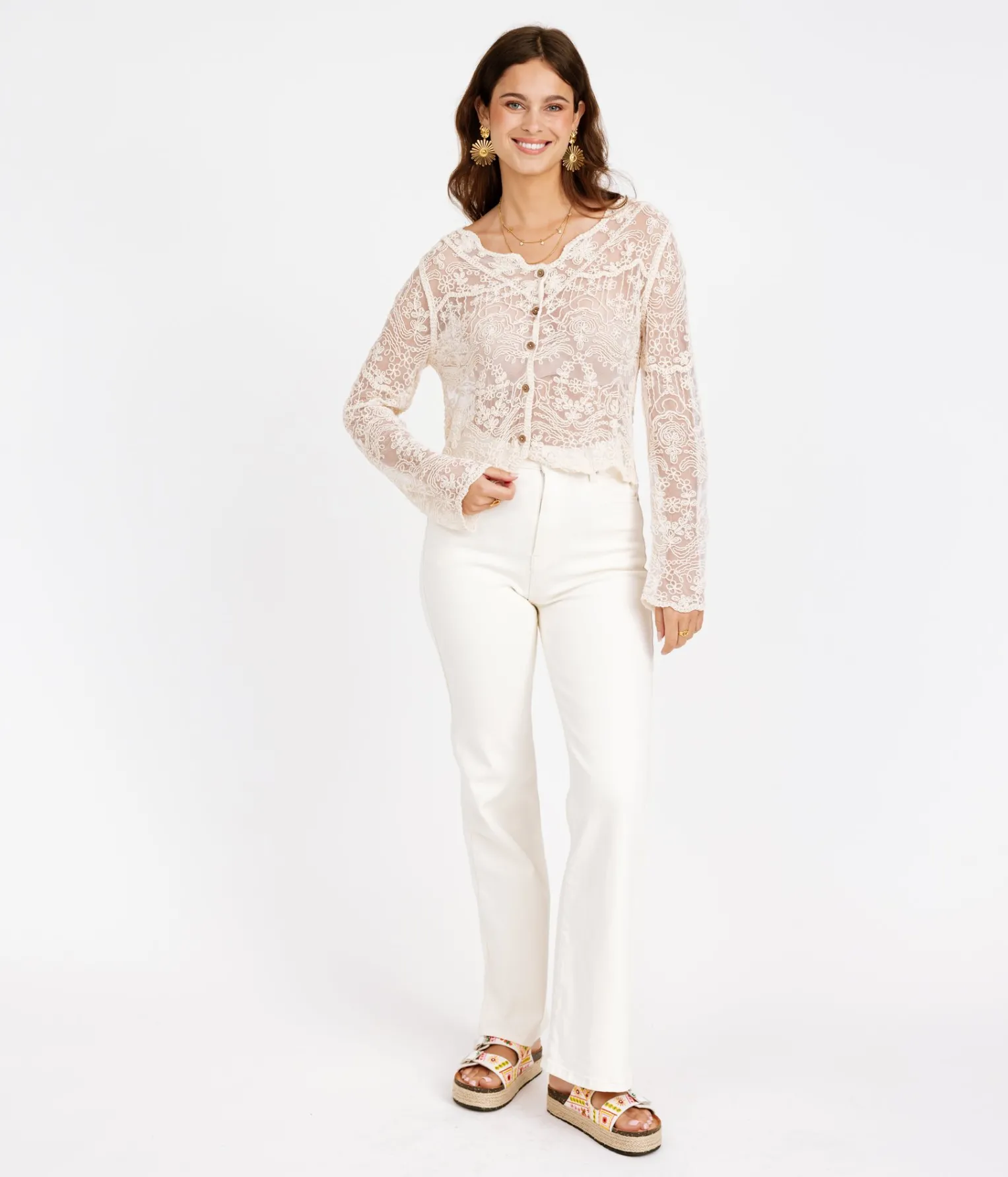 EDJI Gilet en crochet Hilda* Mailles