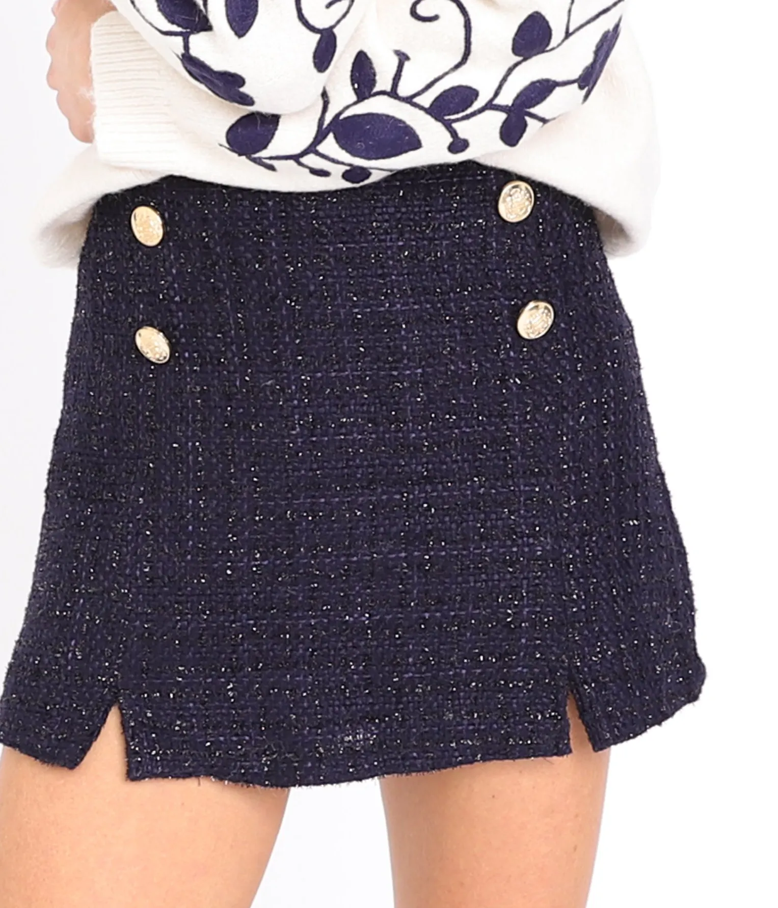 EDJI Jupe short en tweed Syam* Jupes