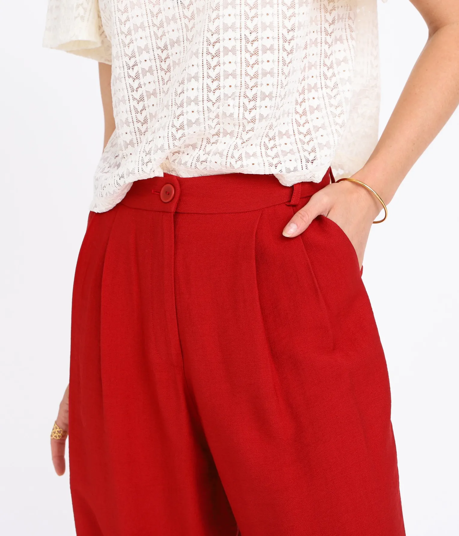 EDJI Pantalon large à boutons Méline* Pantalons & Jeans