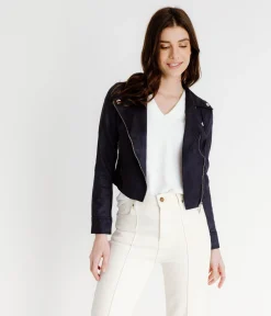 EDJI Perfecto court en suédine Ilona* Vestes & Blousons