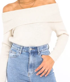 EDJI Pull Bardot* Mailles