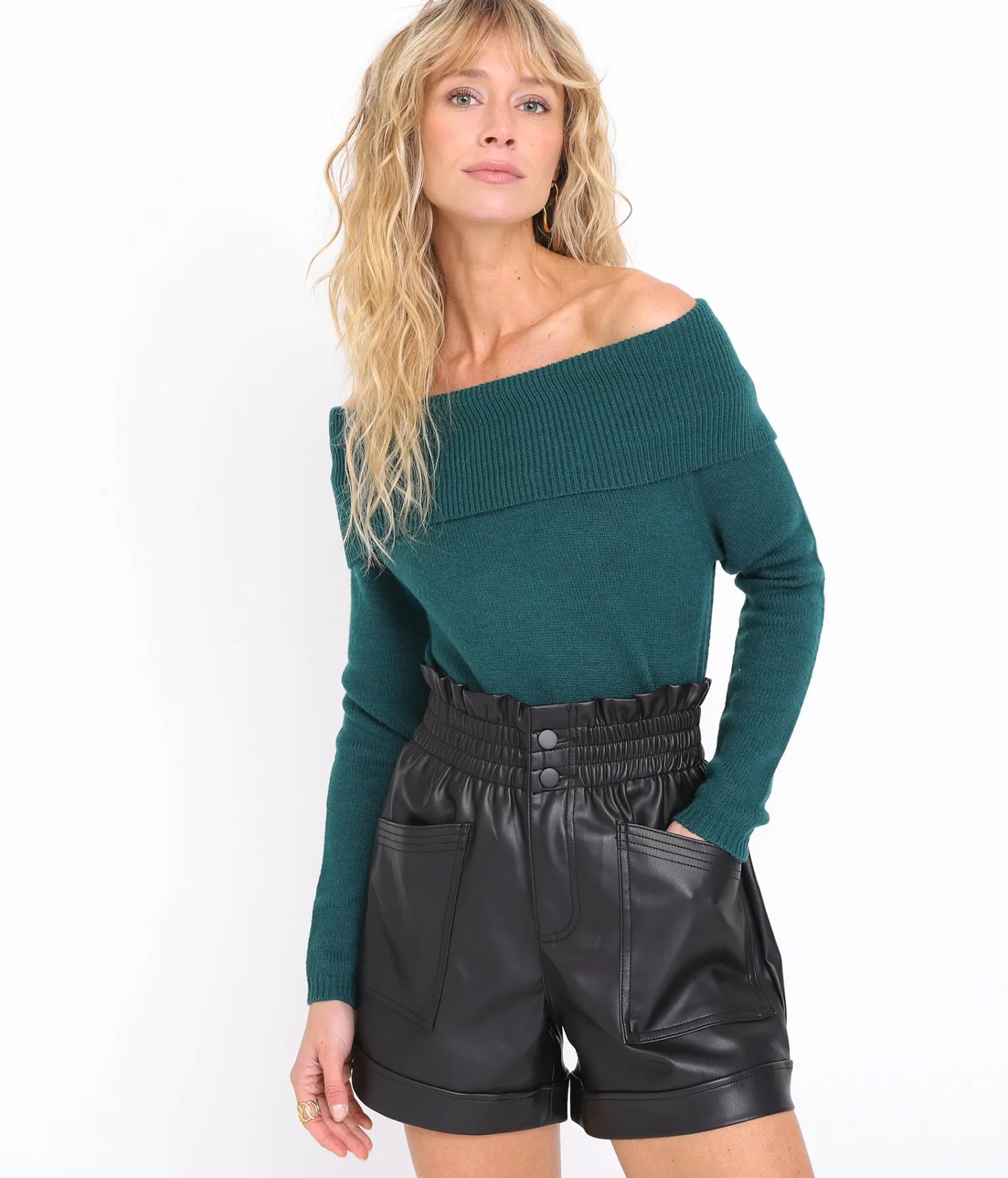EDJI Pull Bardot* Mailles