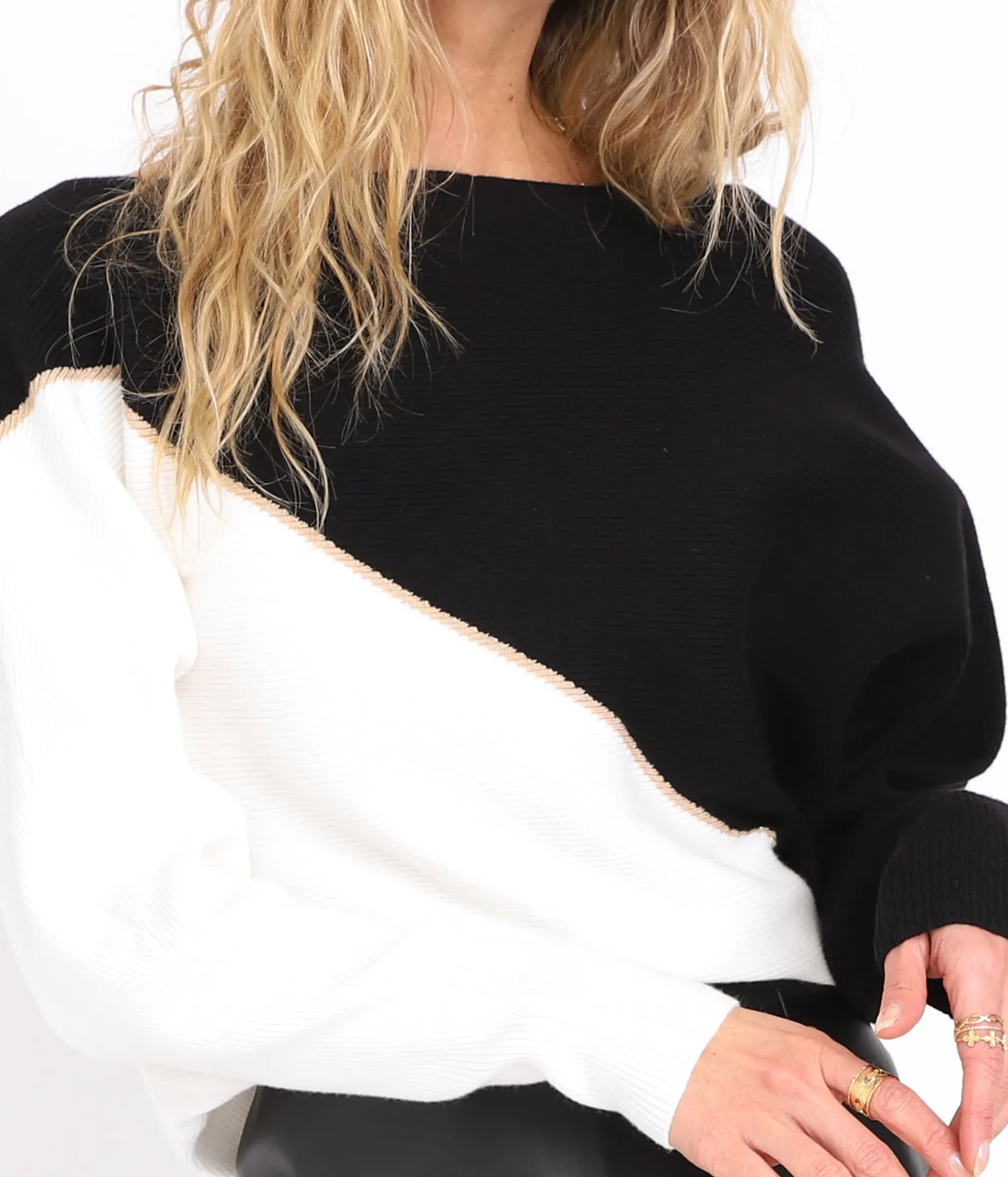 EDJI Pull bicolore Cynthia* Mailles