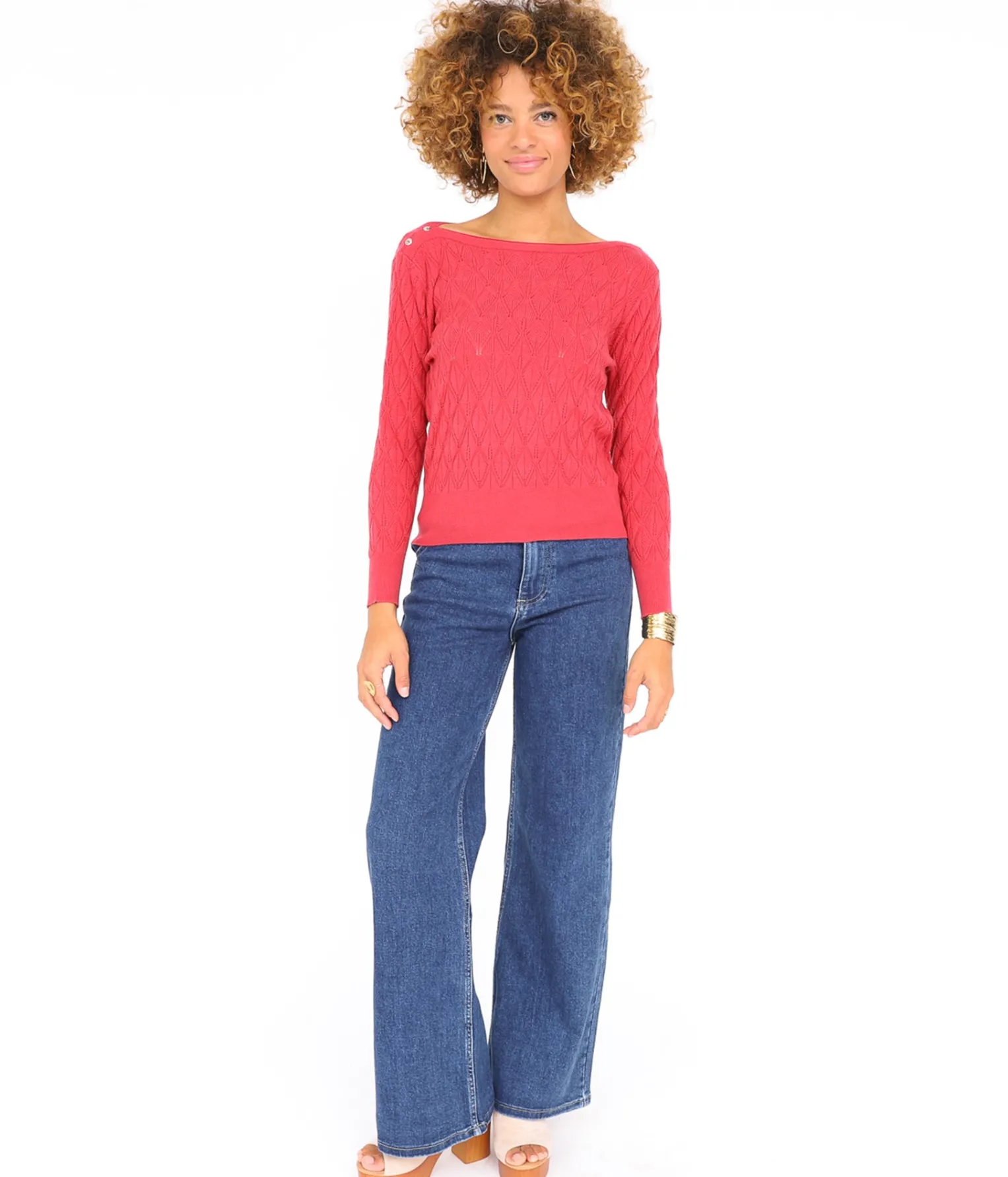 EDJI Pull col bateau Viviane* Mailles