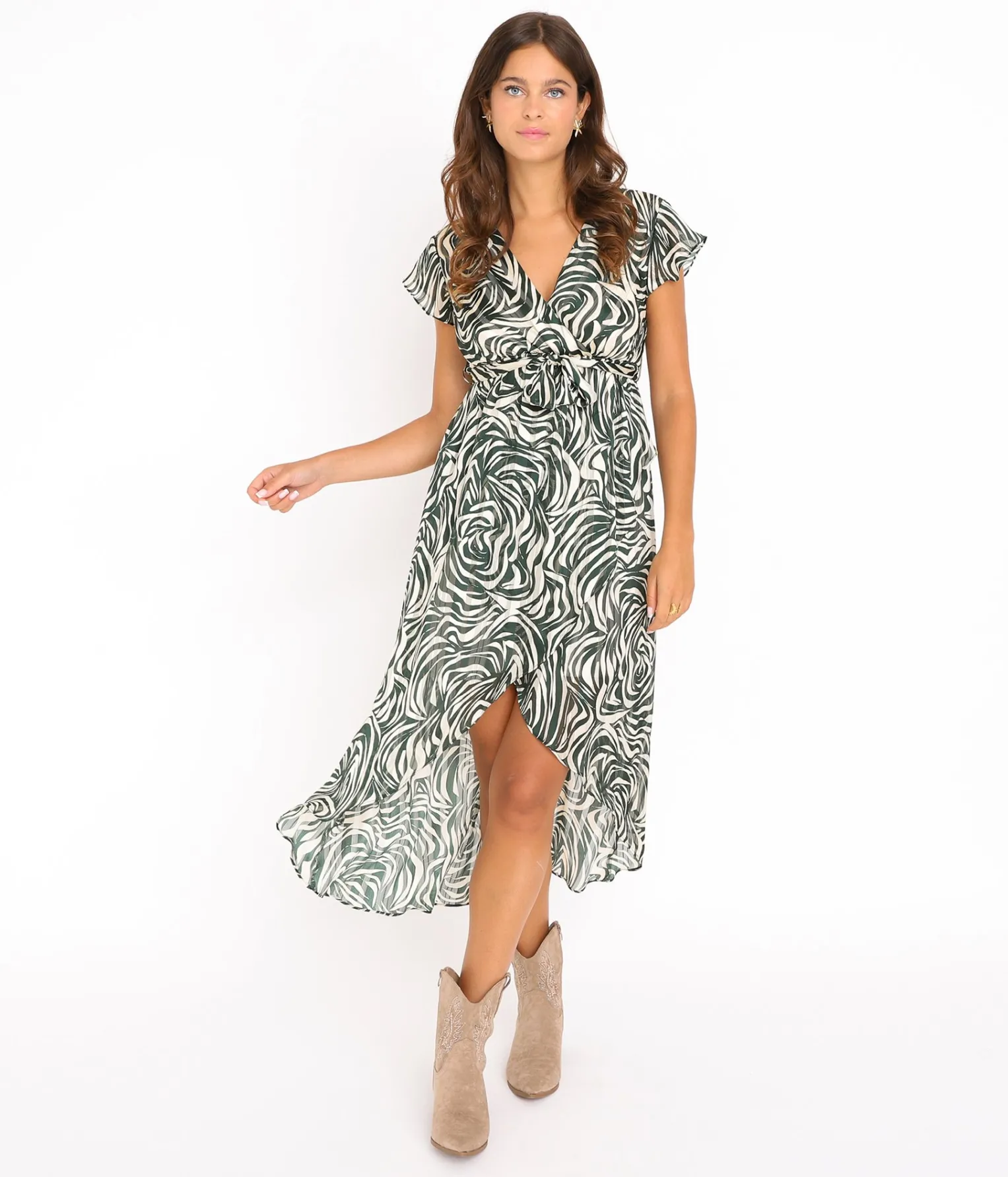 EDJI Robe longue cache-cœur Héléna* Robes
