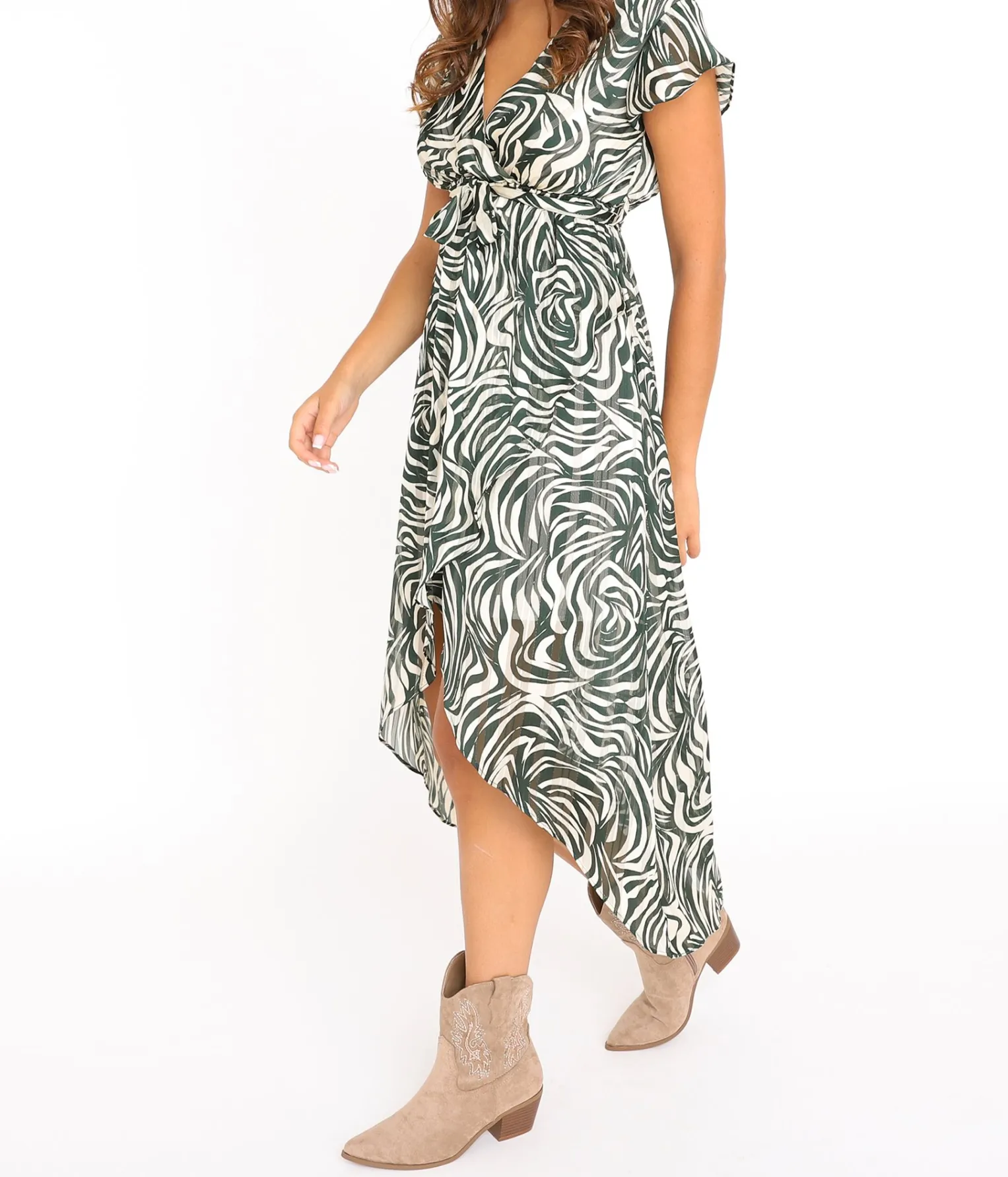 EDJI Robe longue cache-cœur Héléna* Robes