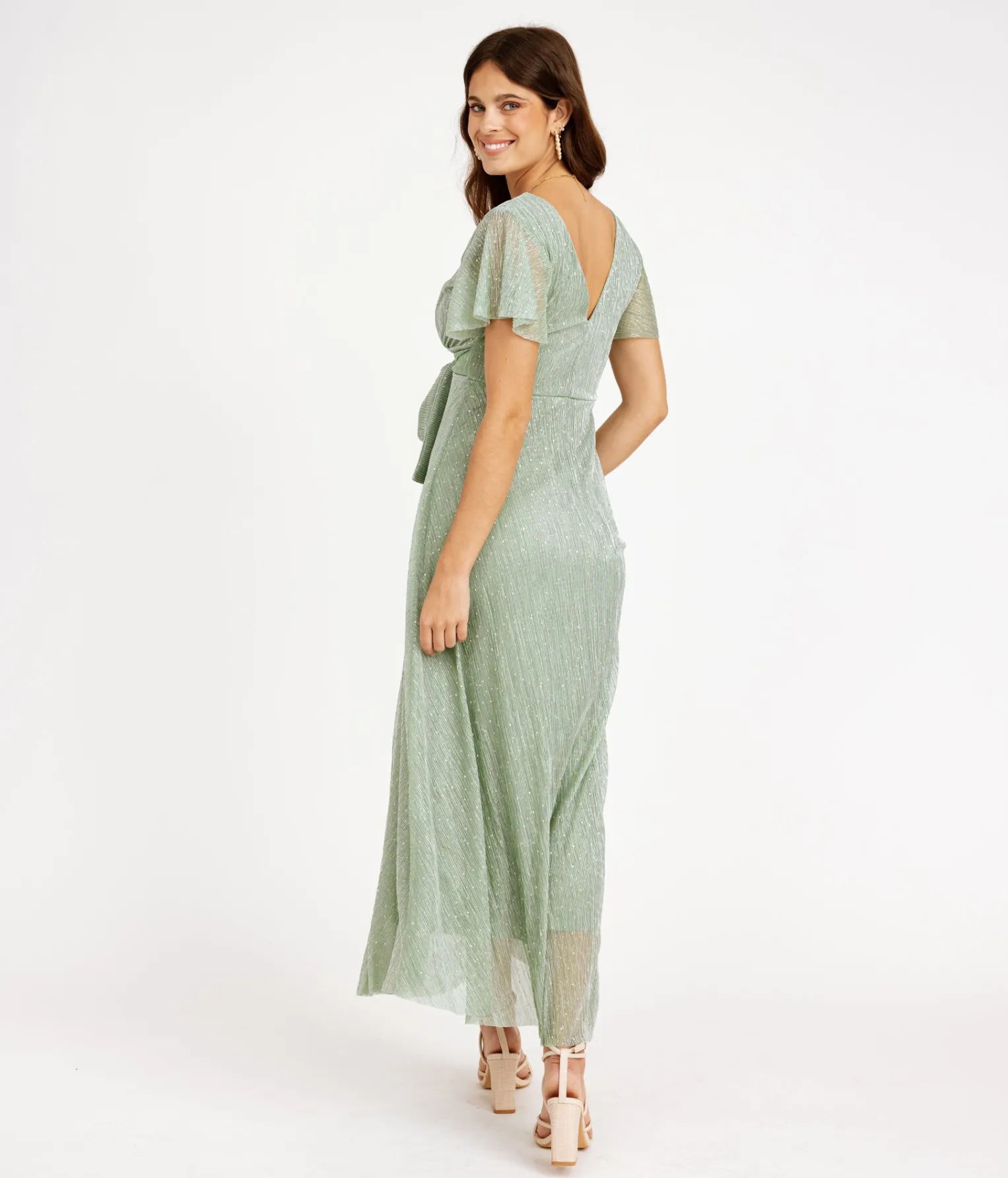 EDJI Robe longue cache-cœur plissée Léa* Robes