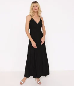 EDJI Robe longue plissée à paillettes* Robes