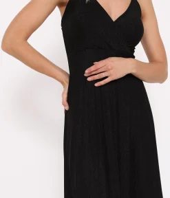 EDJI Robe longue plissée à paillettes* Robes